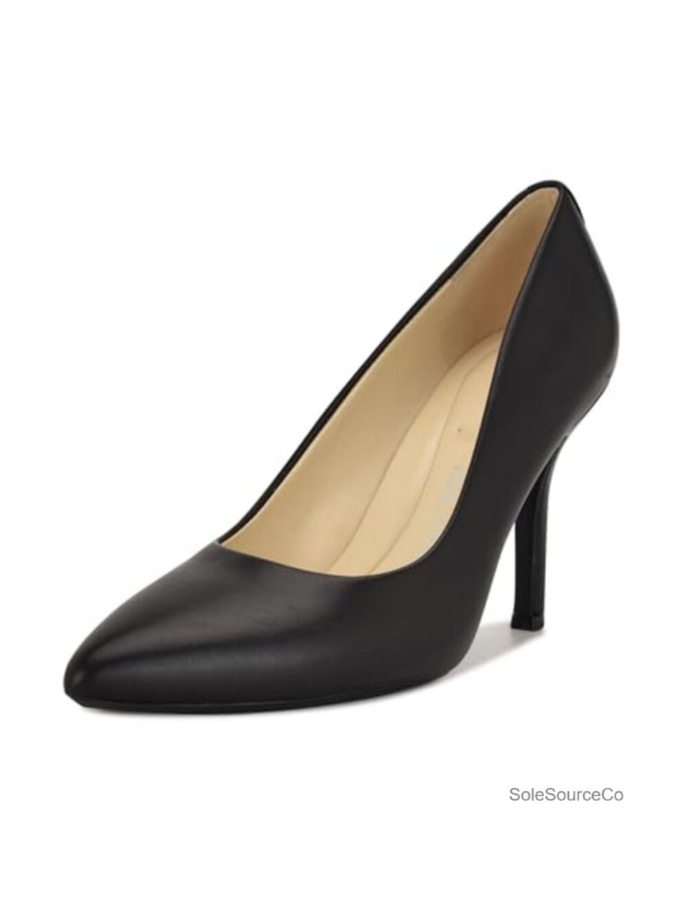 Leather Lined Nine West Pointed Toe Stiletto Heel Pumps Women's Shoes Comfort